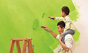 水性涂料對基材的潤濕性